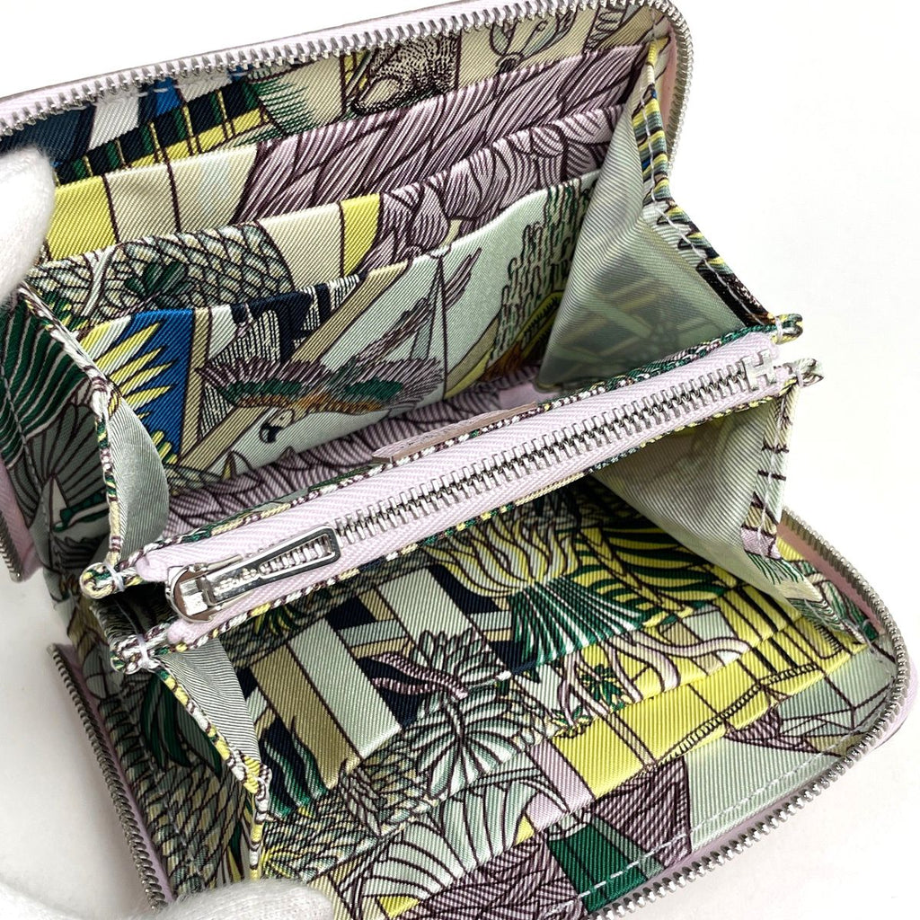 Hermes Azap Silk'in Compact Wallet Veau Epsom Mauve Pale — view 5