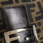 Fendi Shoulder Bag Zucca Pattern Mamma Baguette Canvas Brown — view 4