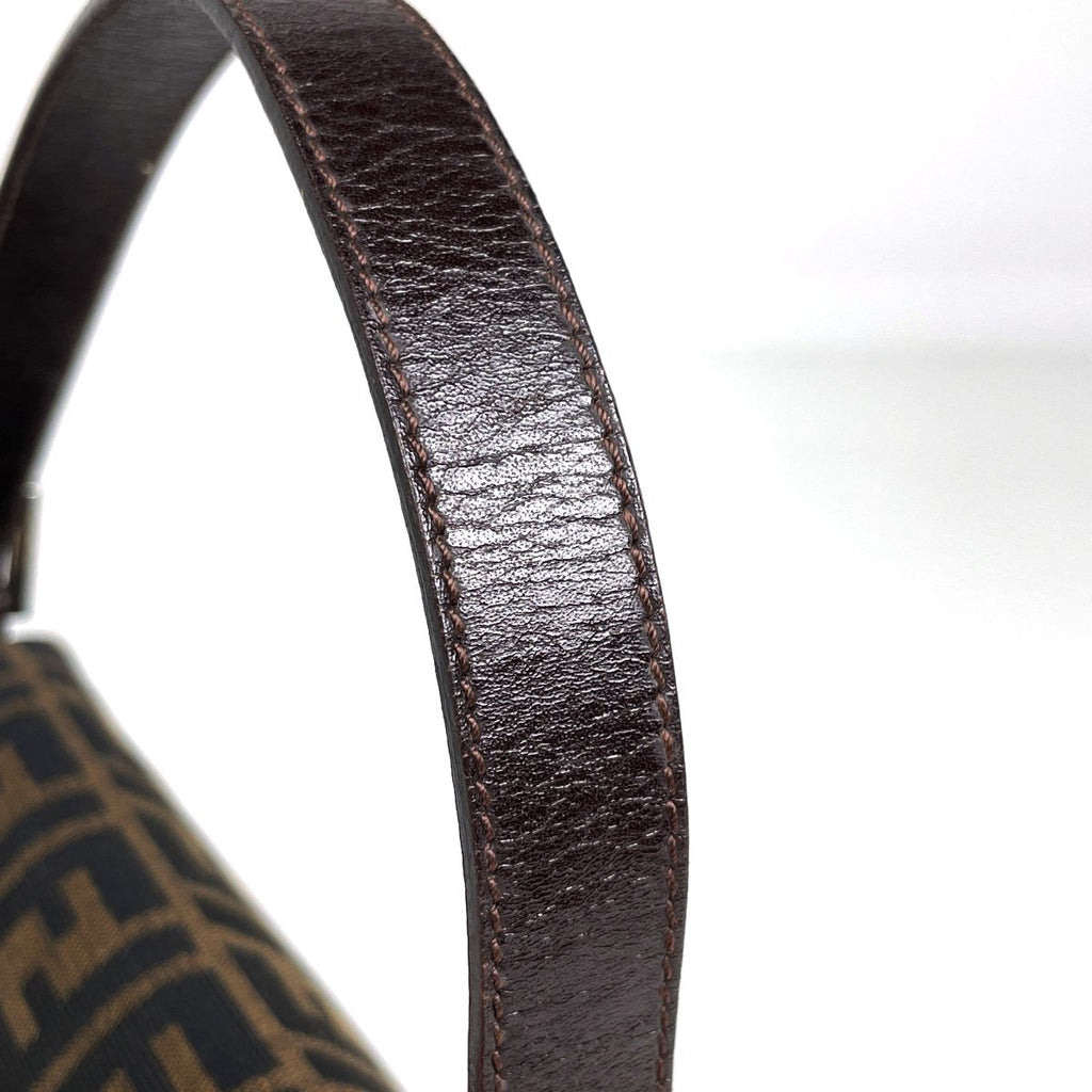 Fendi Shoulder Bag Zucca Pattern Mamma Baguette Canvas Brown — view 8