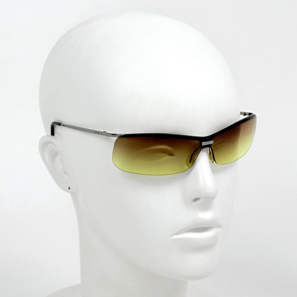 Chanel Sunglasses CC Logo Metal Acetate Silver Brown Eyewear — view 7