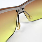 Chanel Sunglasses CC Logo Metal Acetate Silver Brown Eyewear — view 6