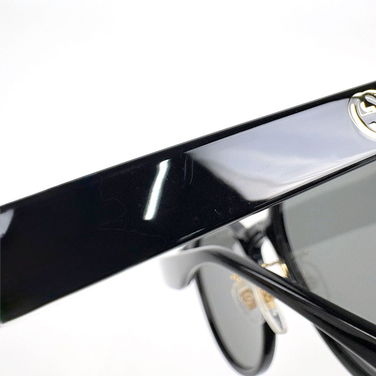 Gucci Sunglasses Interlocking G Acetate Black Eyewear — view 5