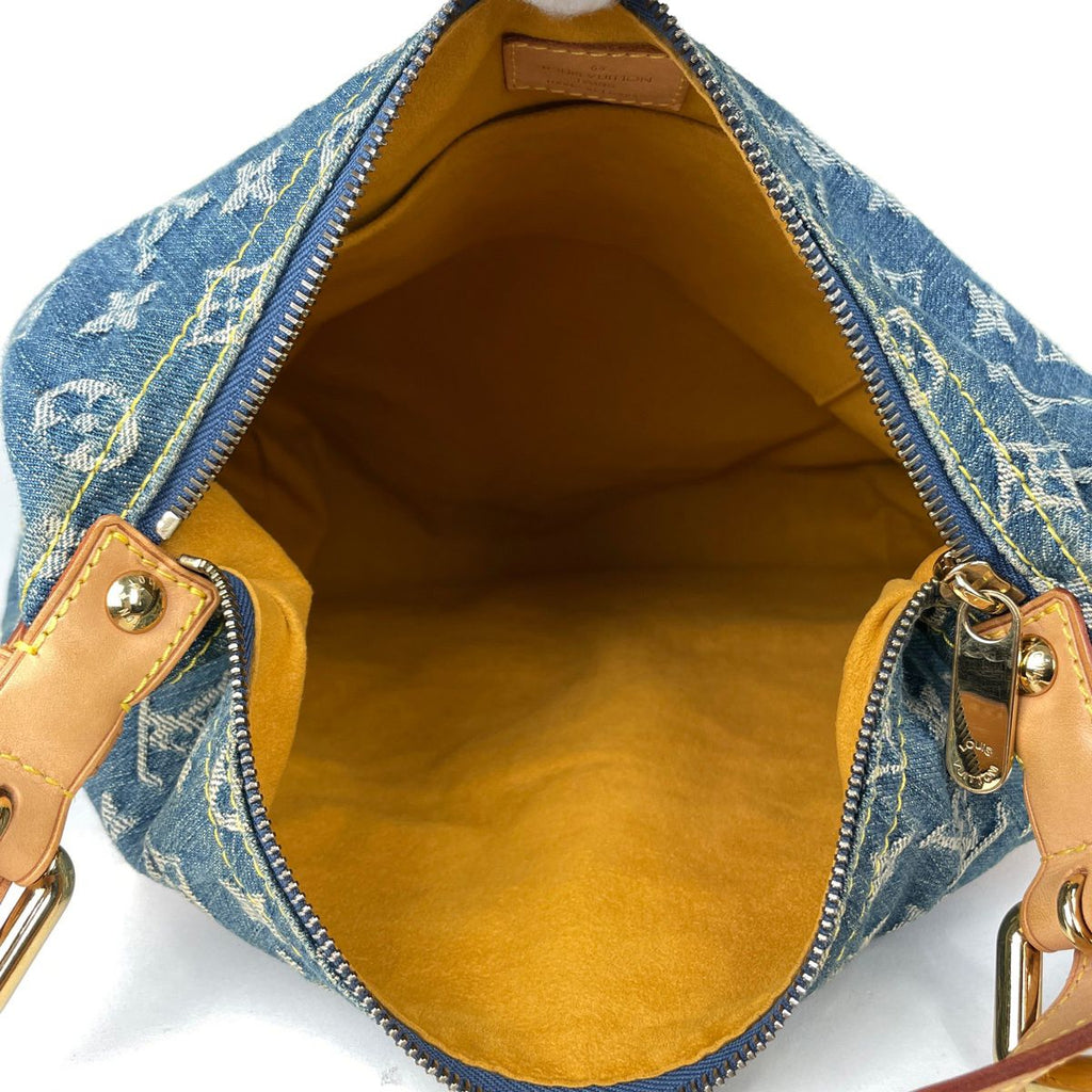 Louis Vuitton Baggy GM Shoulder Bag Monogram Denim Blue — view 7