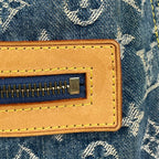 Louis Vuitton Baggy GM Shoulder Bag Monogram Denim Blue — view 5