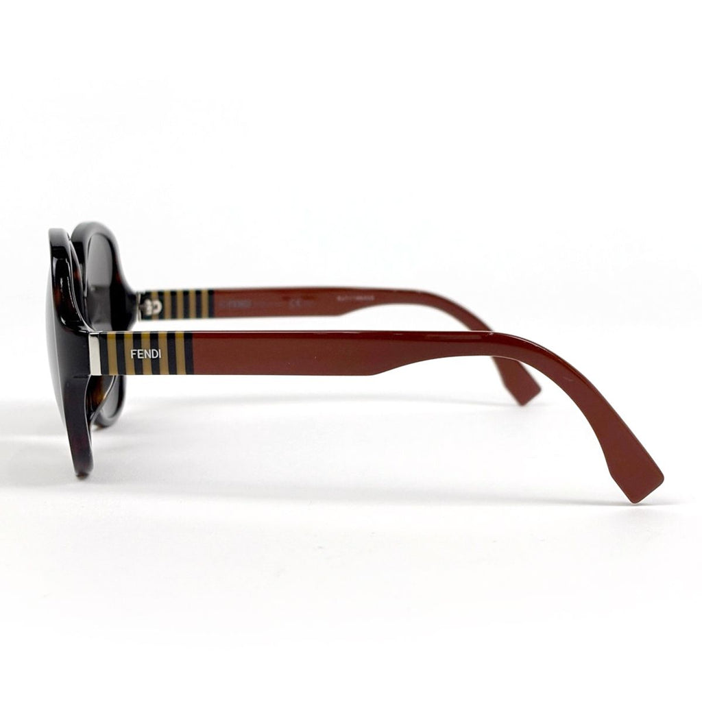Fendi Sunglasses Pecan Pattern Acetate Brown Eyewear — view 2