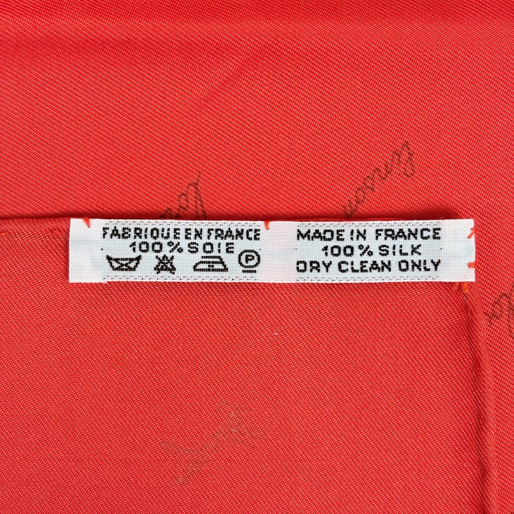 Hermes Carre 90 L'intrus Scarf Intruder Silk Red Multicolor — view 2