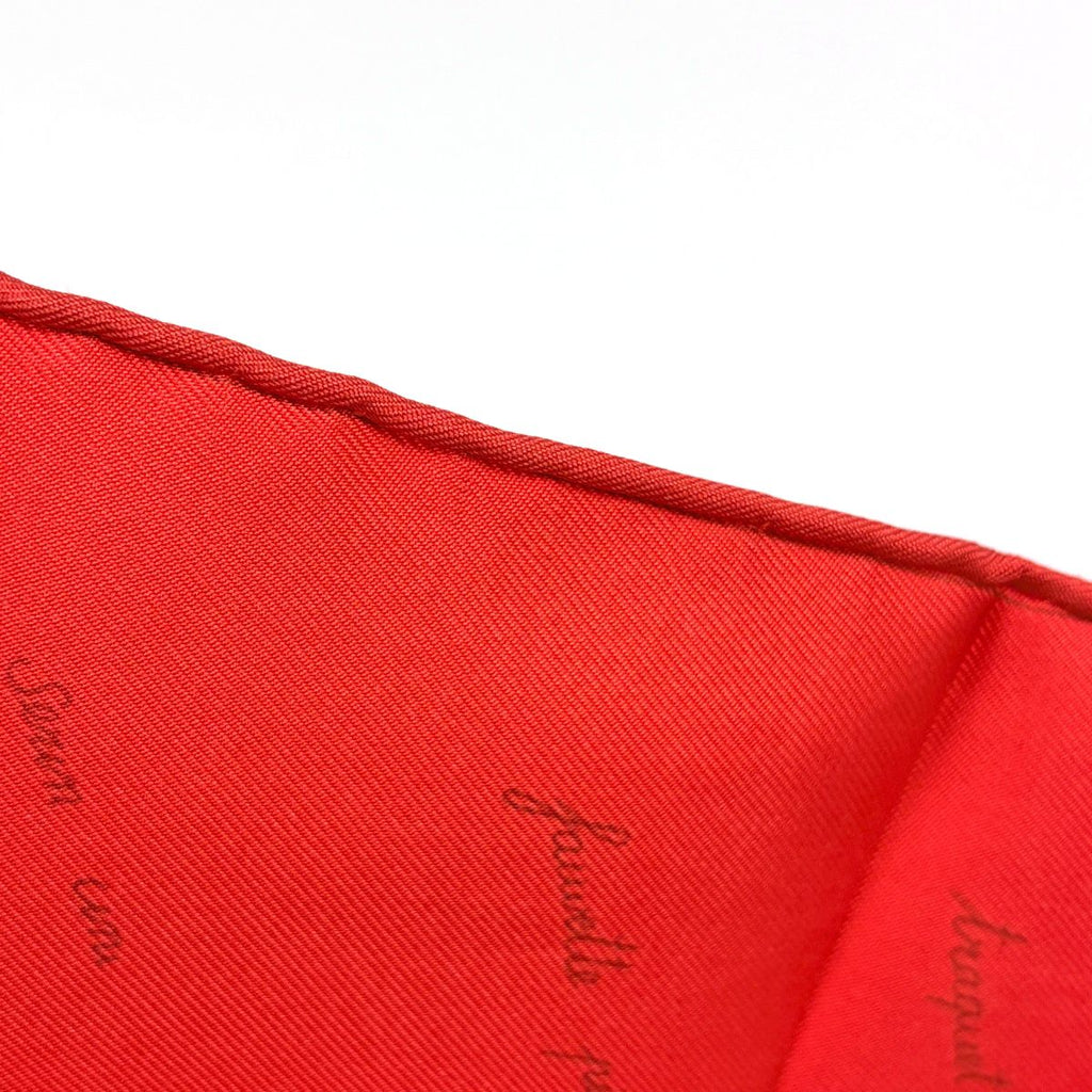 Hermes Carre 90 L'intrus Scarf Intruder Silk Red Multicolor — view 3