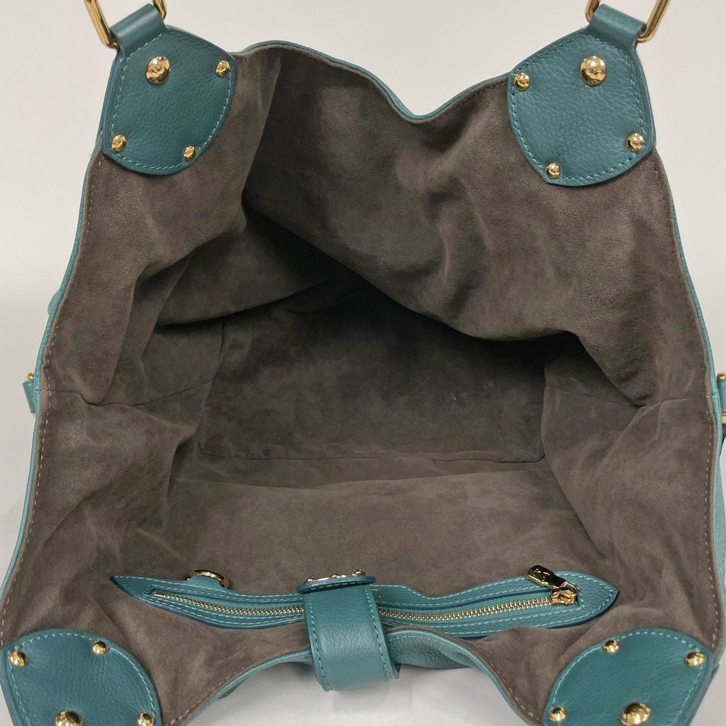 Louis Vuitton Mahina L Shoulder Bag Monogram Lagon — view 6