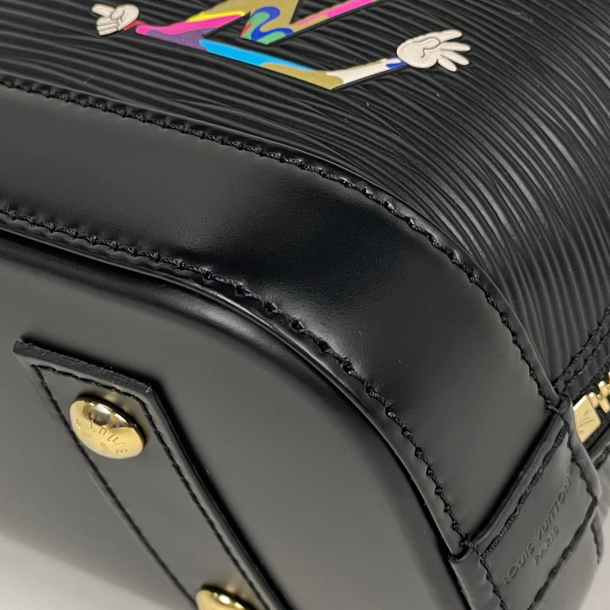 Louis Vuitton Alma BB Handbag 2-Way Takashi Murakami Epi Noir — view 3