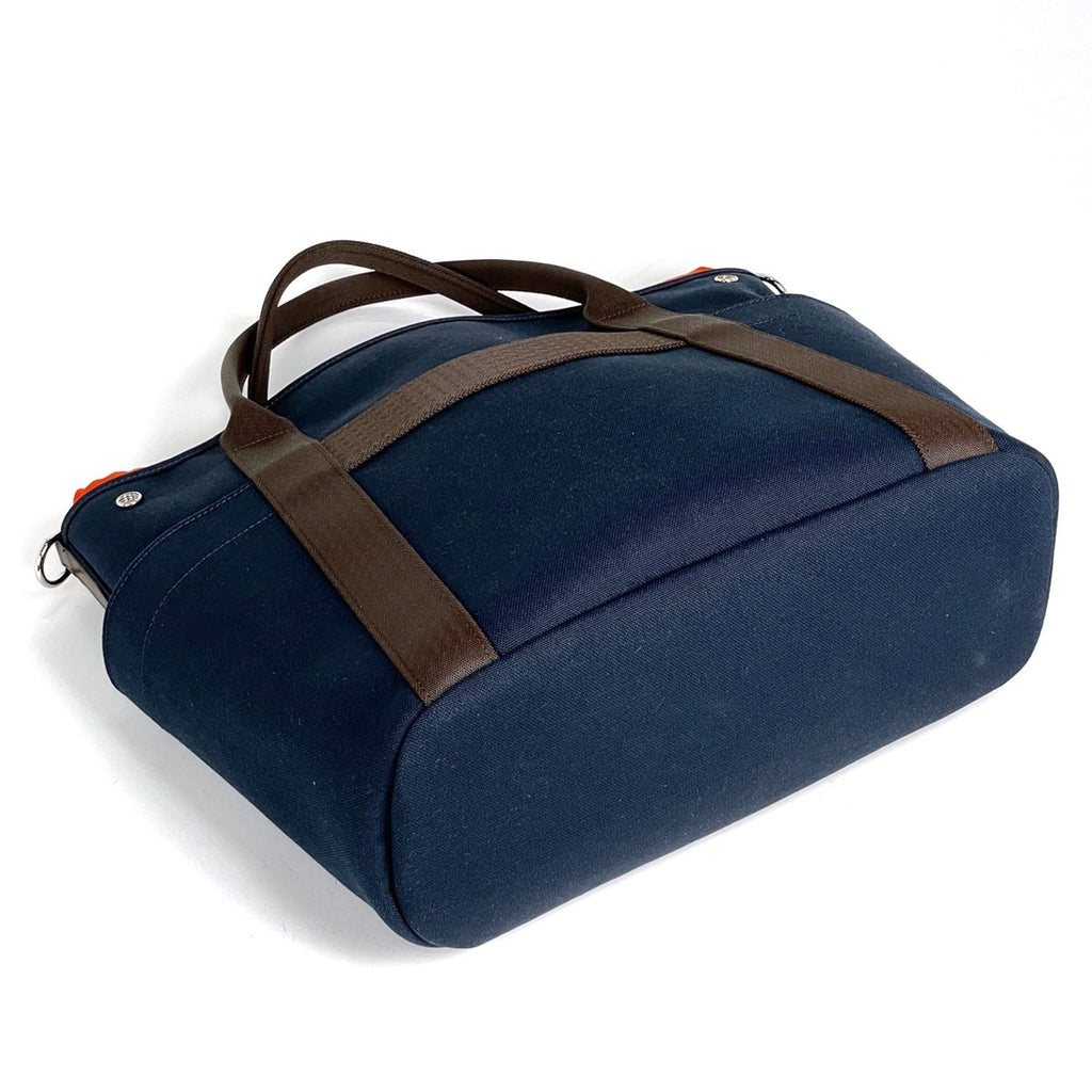 Hermes Sac de Panthere Gloom Tote Bag 2-Way Canvas Navy — view 2