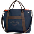 Hermes Sac de Panthere Gloom Tote Bag 2-Way Canvas Navy
