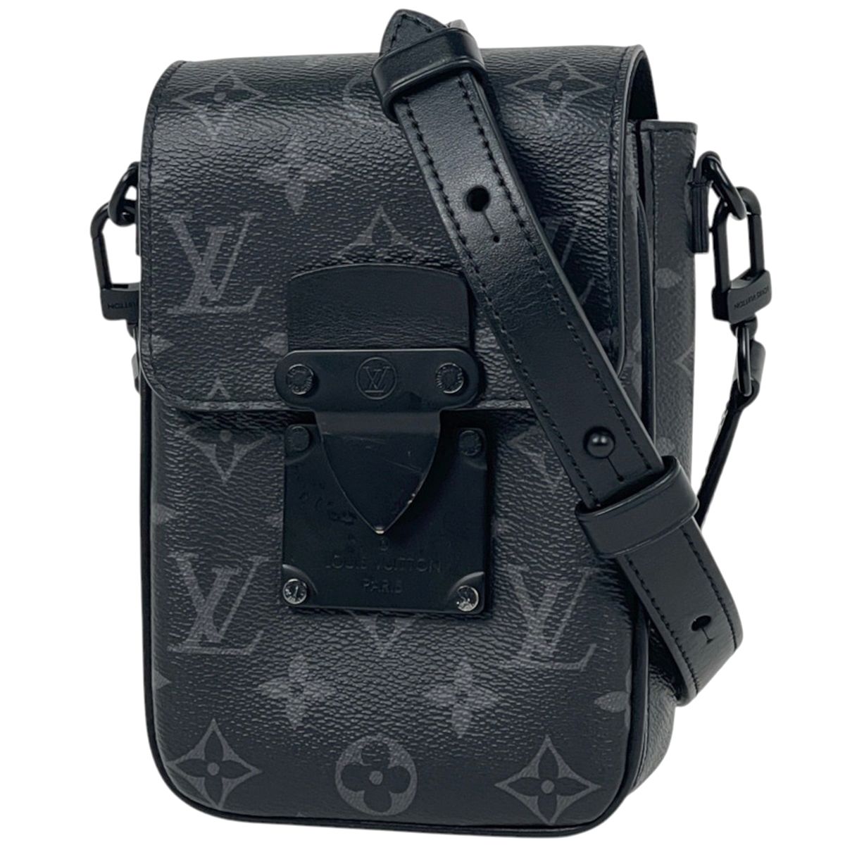 Louis Vuitton S Lock Vertical Wearable Wallet Shoulder Bag Monogram Eclipse