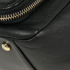 Chanel Handbag CC Logo Quilted 2-Way Business Infini Tea Caviar Leather Black — view 3