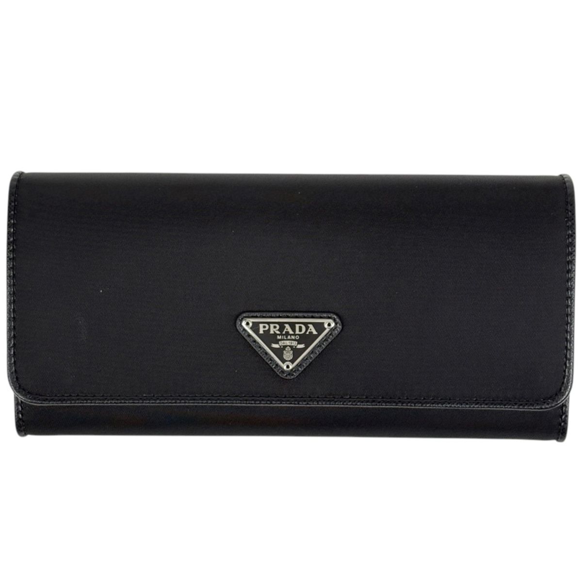 Prada Wallet Bifold Nylon Nero