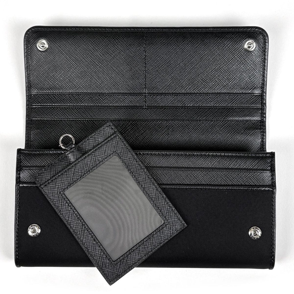 Prada Wallet Bifold Nylon Nero — view 7