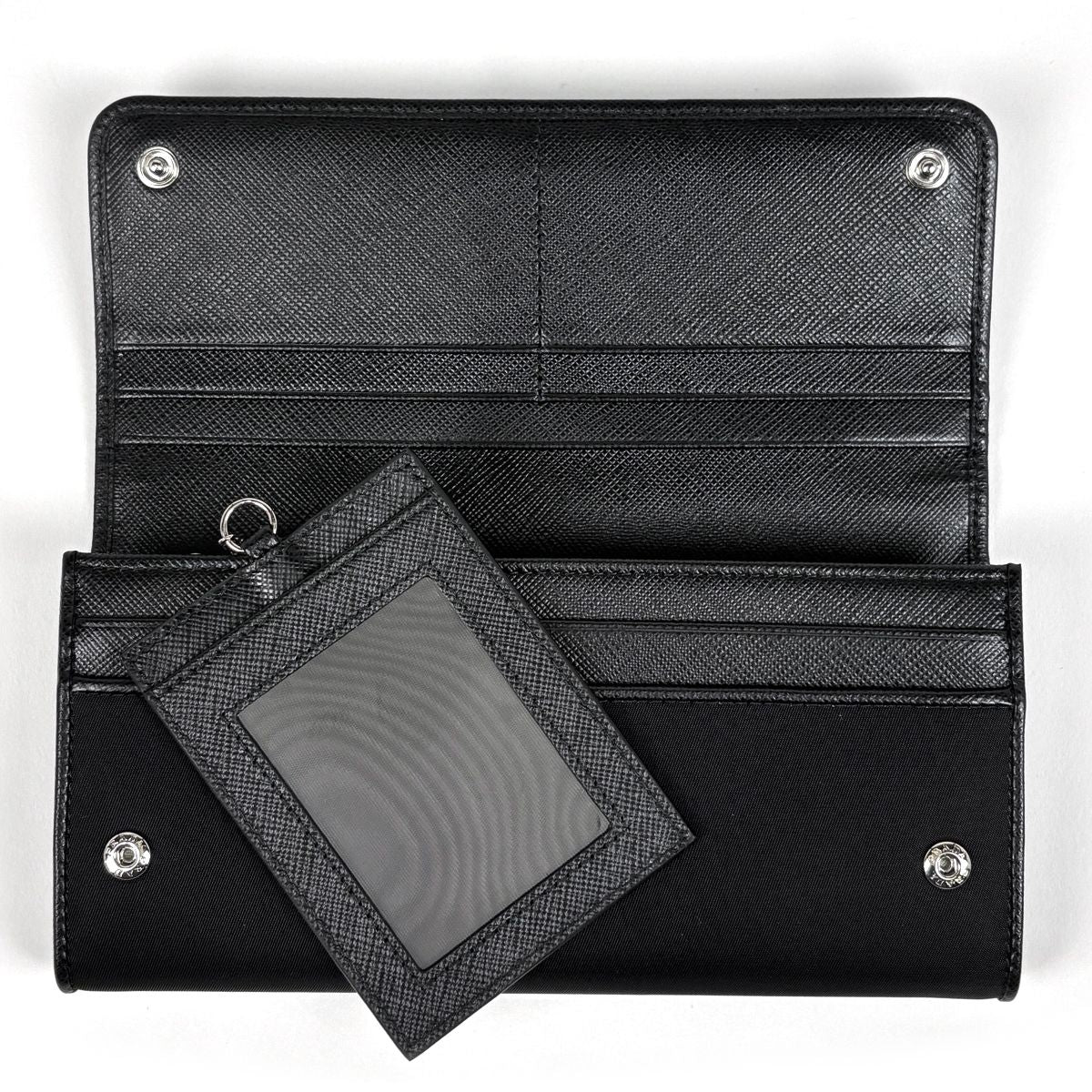 Prada Wallet Bifold Nylon Nero — view 7