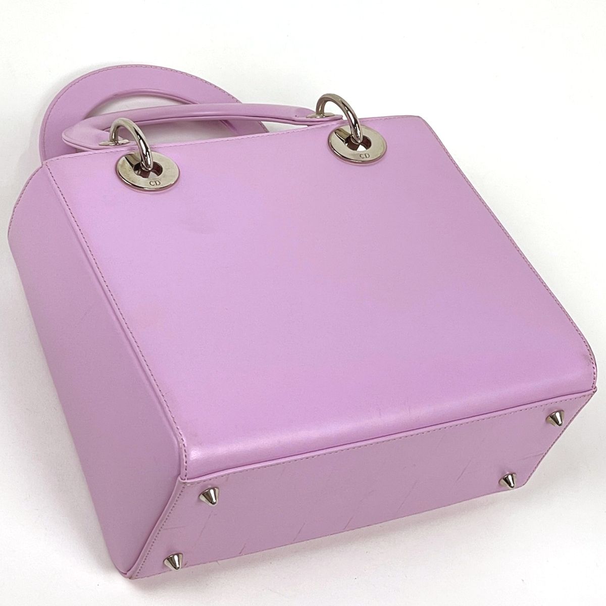 Dior Lady Handbag 2-Way Cannage Leather Pink — view 2