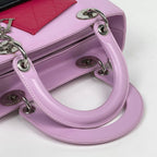 Dior Lady Handbag 2-Way Cannage Leather Pink — view 7