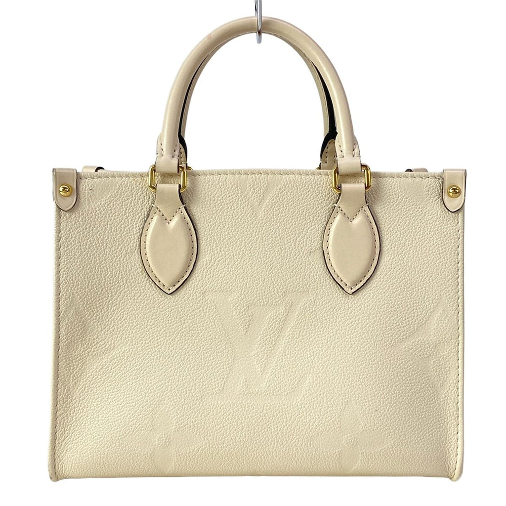 Louis Vuitton Tote Bag Monogram Empreinte On The Go PM Cream Leather Cowhide — view 3
