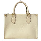 Louis Vuitton Tote Bag Monogram Empreinte On The Go PM Cream Leather Cowhide — view 3