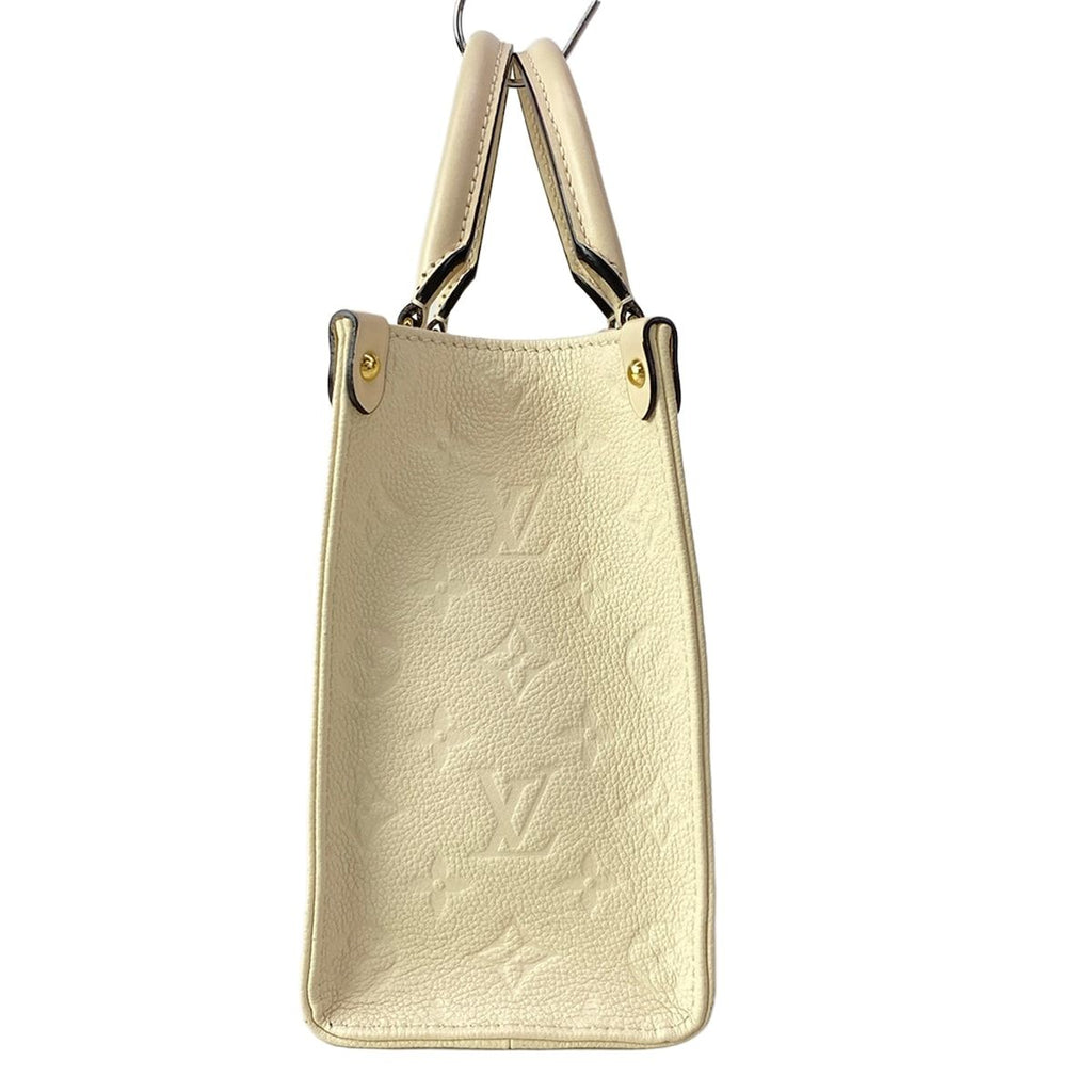 Louis Vuitton Tote Bag Monogram Empreinte On The Go PM Cream Leather Cowhide — view 4