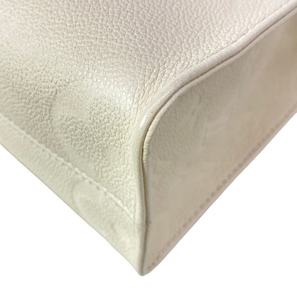 Louis Vuitton Tote Bag Monogram Empreinte On The Go PM Cream Leather Cowhide — view 8