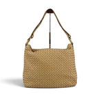 Bottega Veneta Intrecciato Leather 2-Way Hobo Beige