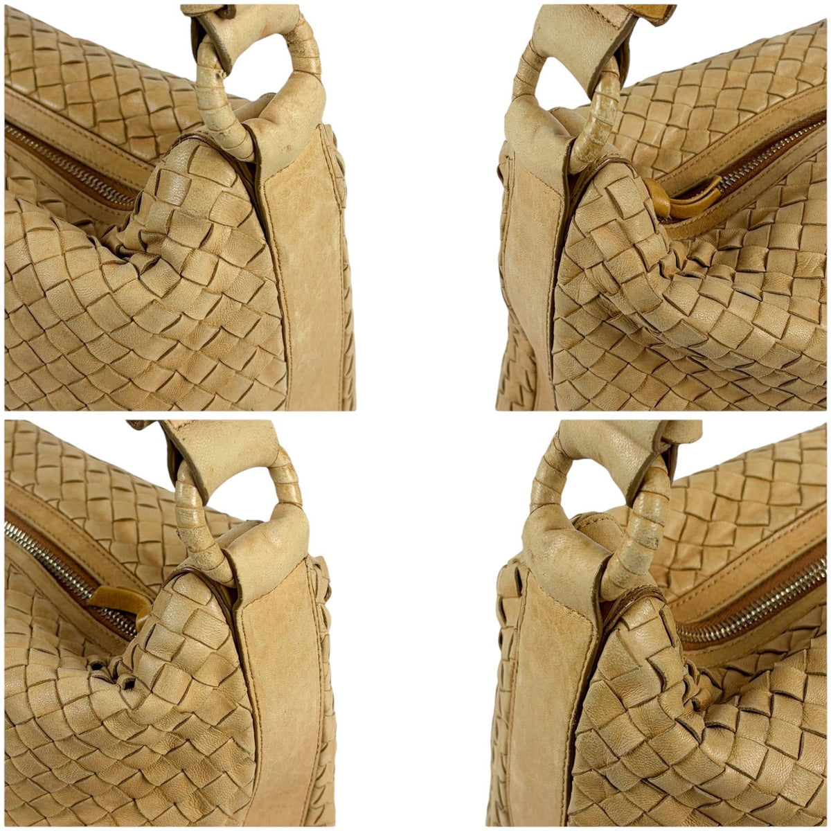 Bottega Veneta Intrecciato Leather 2-Way Hobo Beige — view 5