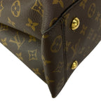Louis Vuitton Tote Bag Monogram Flower Noir Leather — view 7
