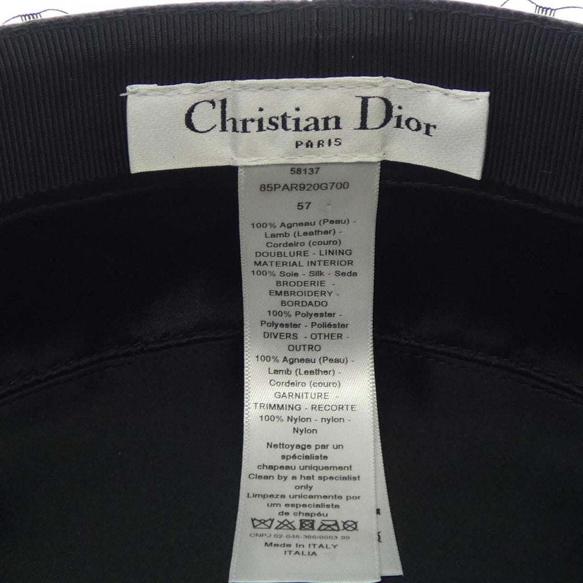Dior Paris Revolution Cap Hat — view 3