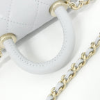 Chanel Chain Clutch Blue — view 5