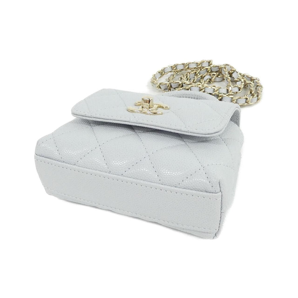 Chanel Chain Clutch Blue — view 3