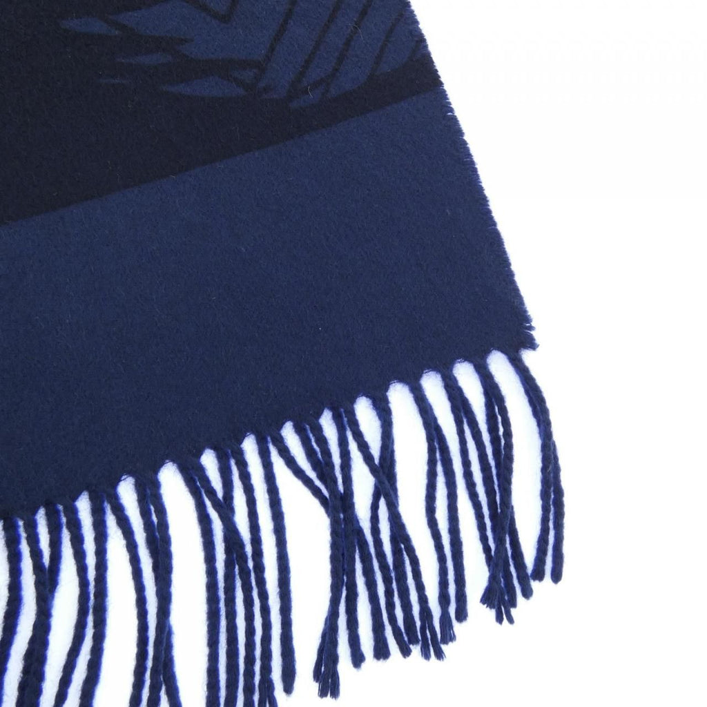 Hermes Stole Scarf Navy — view 2