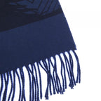 Hermes Stole Scarf Navy — view 2