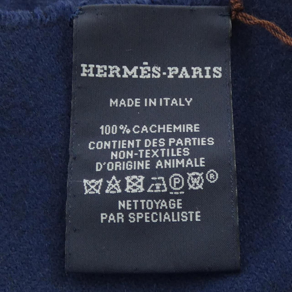 Hermes Stole Scarf Navy — view 3