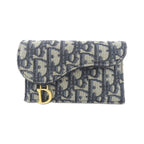 Dior Oblique Saddle Cosmos Zip Card Case S ZQ Coin Purse