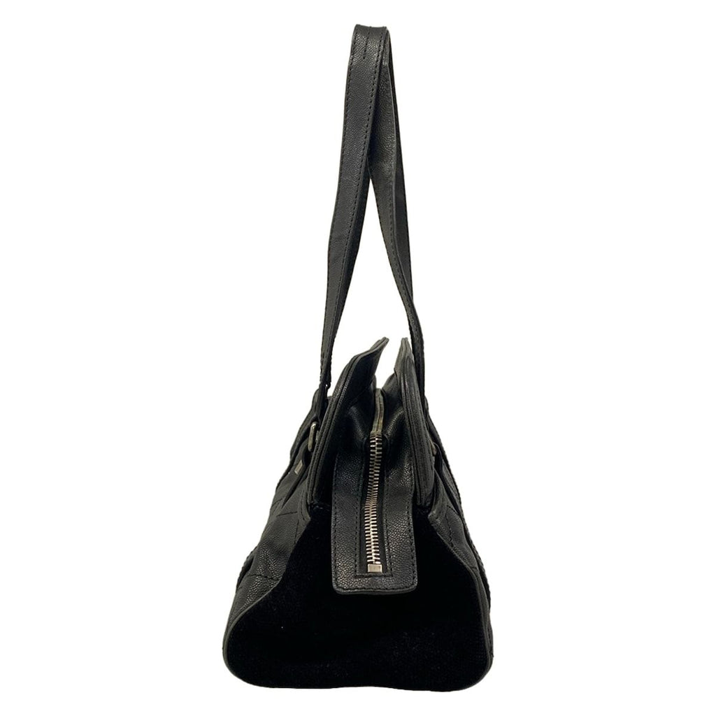 Chanel Shoulder Bag Quilted 2.55 Black Vintage Silver — view 4