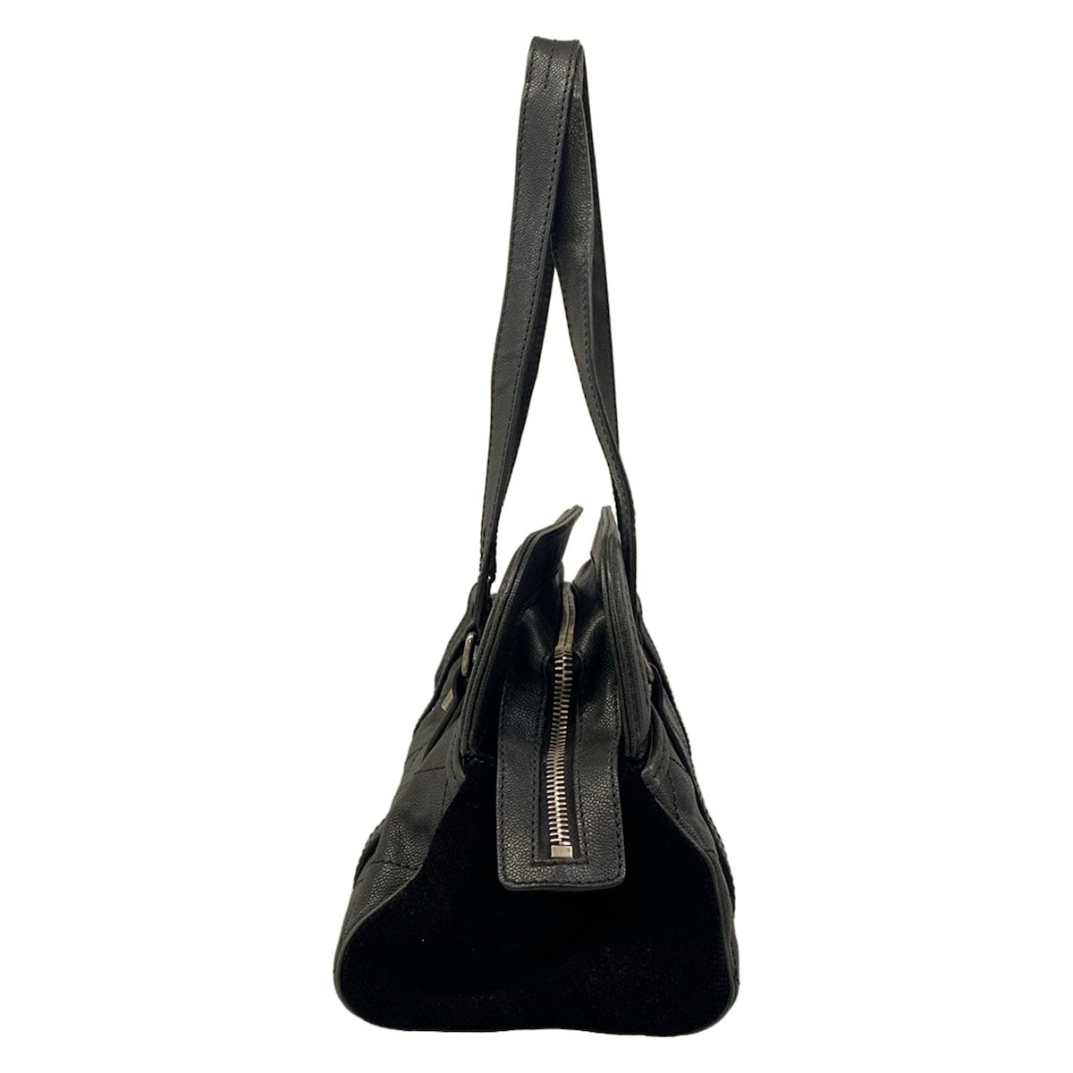 Chanel Shoulder Bag Quilted 2.55 Black Vintage Silver — view 4