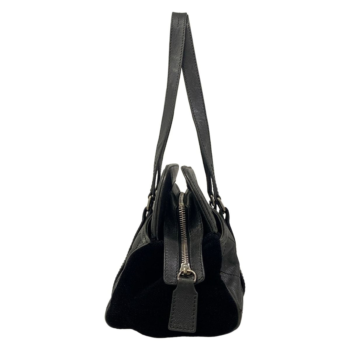 Chanel Shoulder Bag Quilted 2.55 Black Vintage Silver — view 2