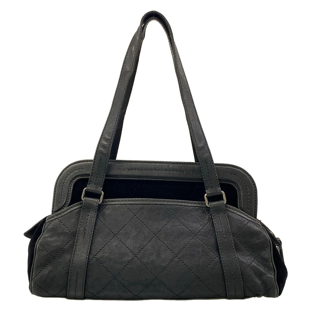 Chanel Shoulder Bag Quilted 2.55 Black Vintage Silver — view 3