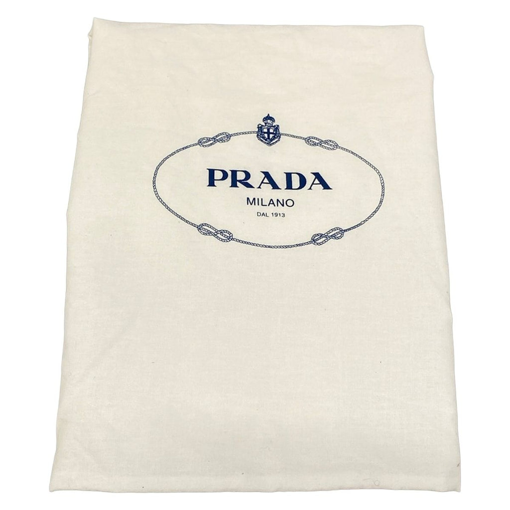 Prada Tote Bag Small Clochette Black White Basket — view 8