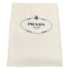 Prada Tote Bag Small Clochette Black White Basket — view 8