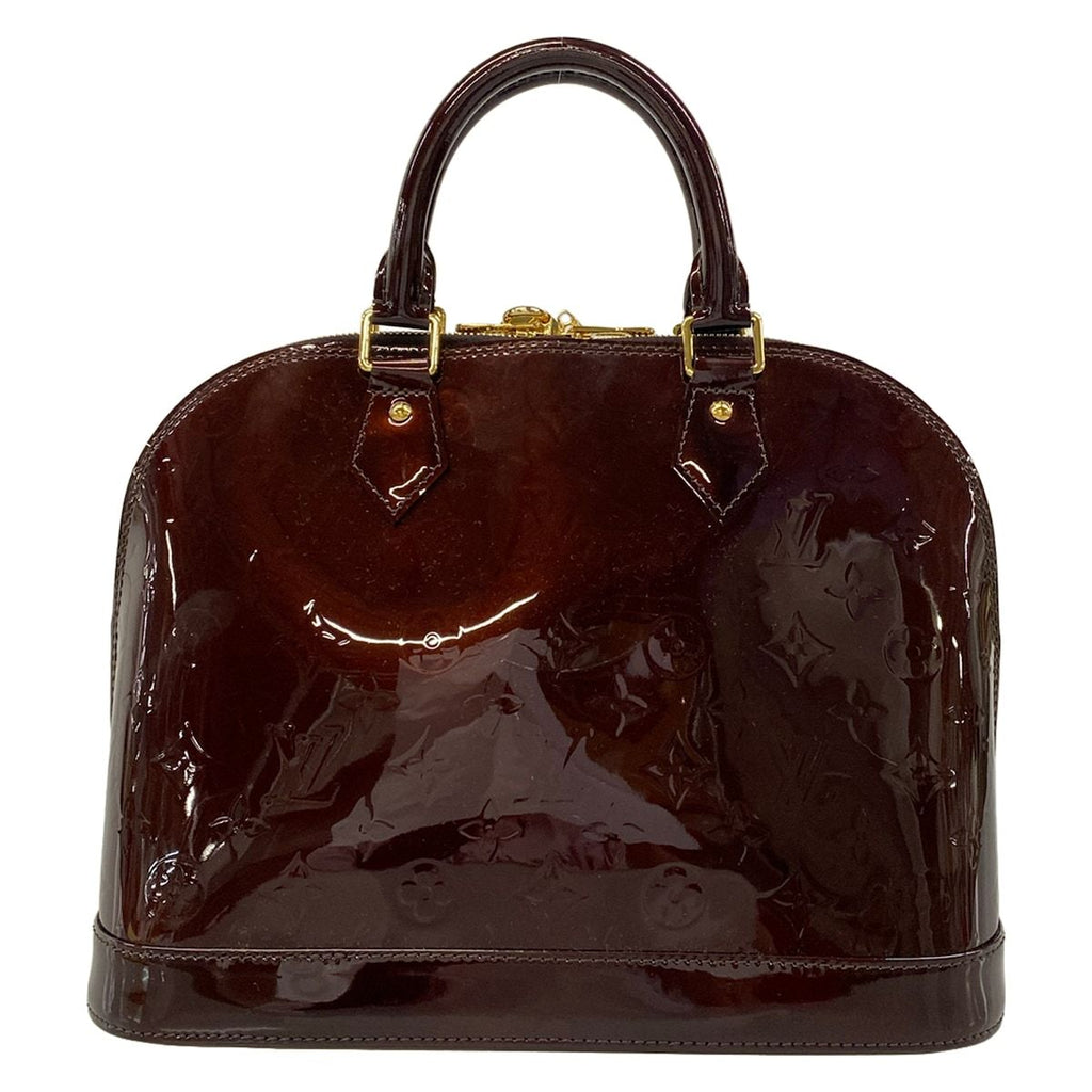 Louis Vuitton Handbag Monogram Vernis Alma PM Amarante Leather — view 3