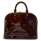 Louis Vuitton Handbag Monogram Vernis Alma PM Amarante Leather — view 3