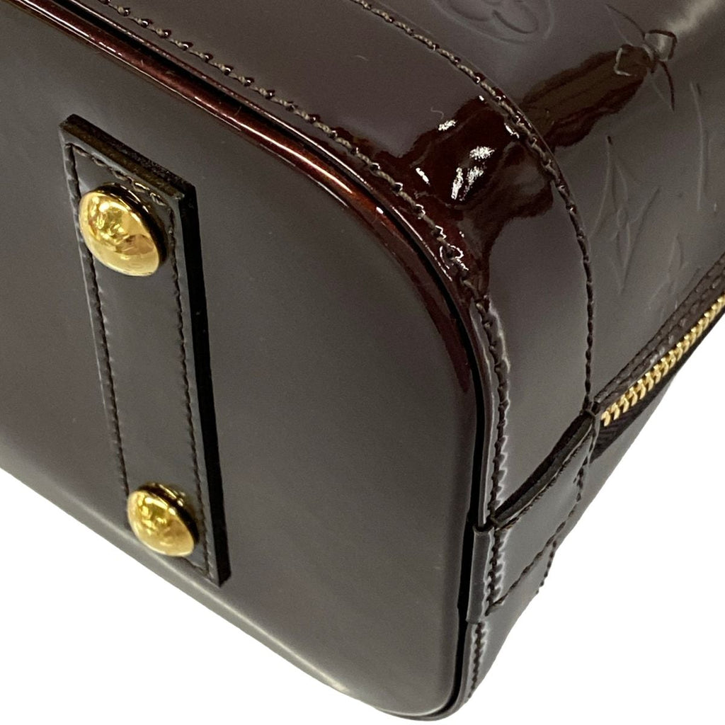 Louis Vuitton Handbag Monogram Vernis Alma PM Amarante Leather — view 6