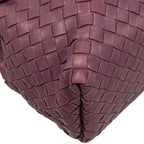 Bottega Veneta Shoulder Bag Intrecciato Purple Leather — view 6