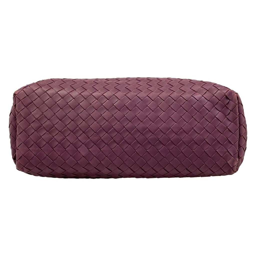 Bottega Veneta Shoulder Bag Intrecciato Purple Leather — view 5