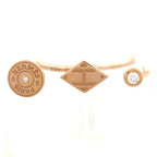 Hermes Ring Gambade Double 18k Pink Gold Diamond 2D
