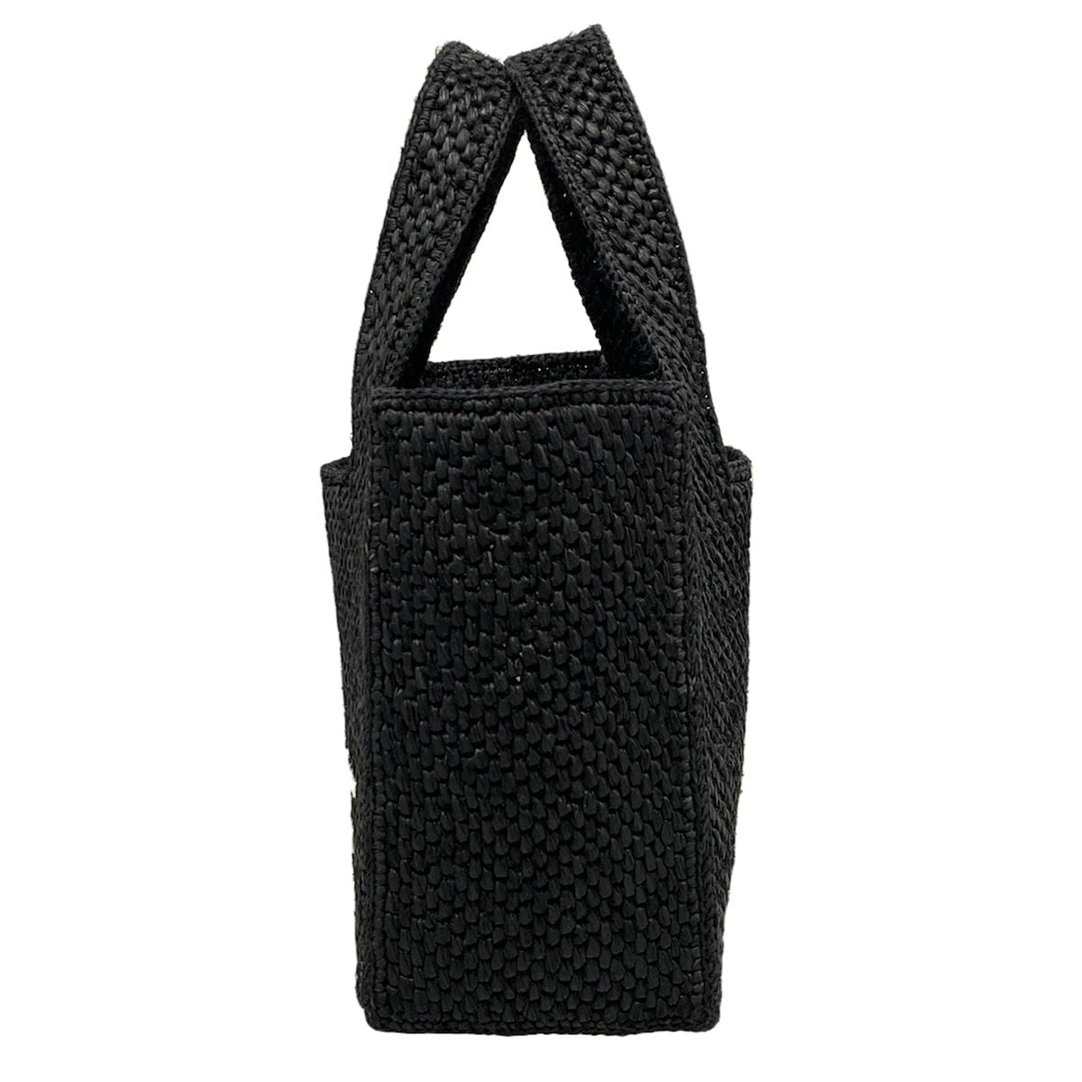 Loewe Tote Bag Font Small Black Basket Leather — view 4
