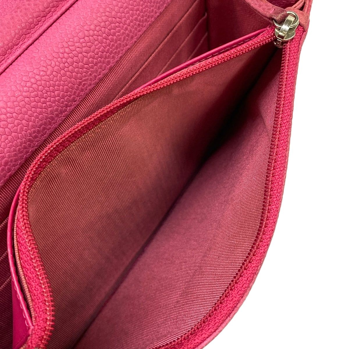Chanel Wallet Quilted Pink Chain Silver Shoulder Bag — view 5
